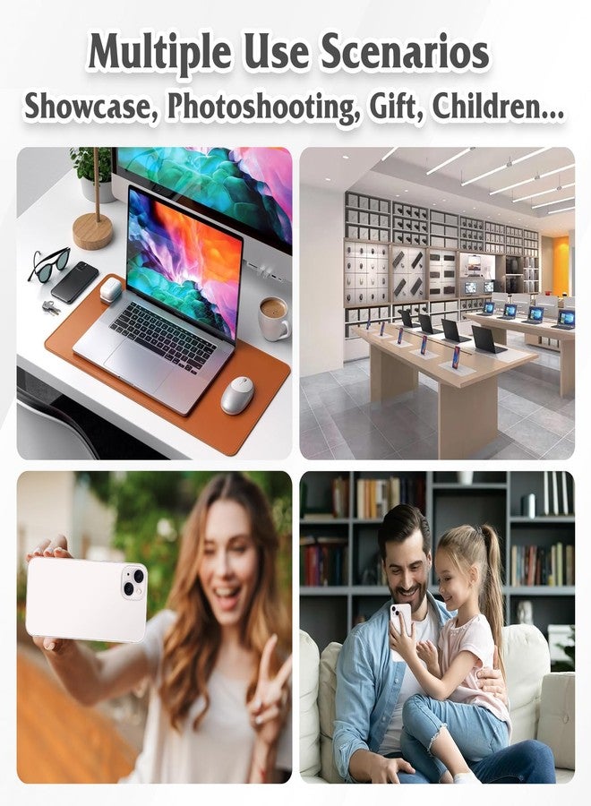 FufoneUS Dummy Fake Phone Model, Looks Like The Real Phone Compatible with Phone 14, for Cell Phone Store Display or Send a Toy Phone 14 for Kids (White Rainbow-Front) - Image 3